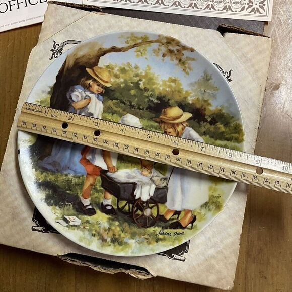 Knowles Fine China Office Hours Vintage Collector Plate Artist Jeanne Down 8.25” - Picture 4 of 6